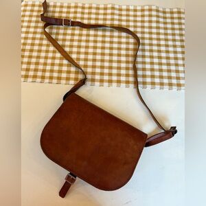 Vintage Brown Crossbody Bag